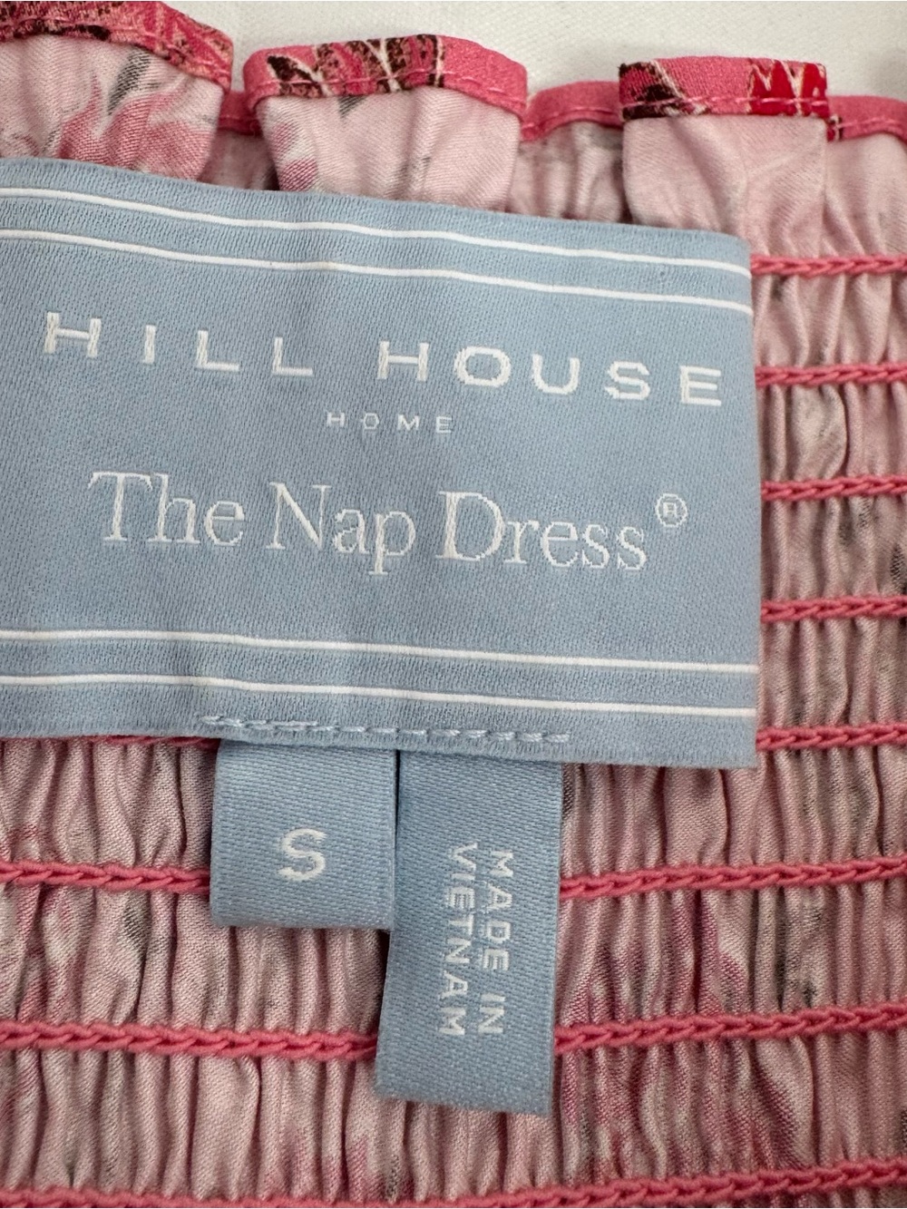 Hill House Home Ribbon Charlotte Nap Dress Size S Pink Romantic Cottagecore - Picture 7 of 11